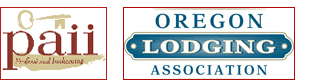Oregon Lodging Association logo and Professional Innkeepers logo