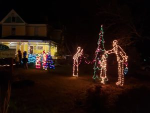 Xmas decorations at the Historic Watts House